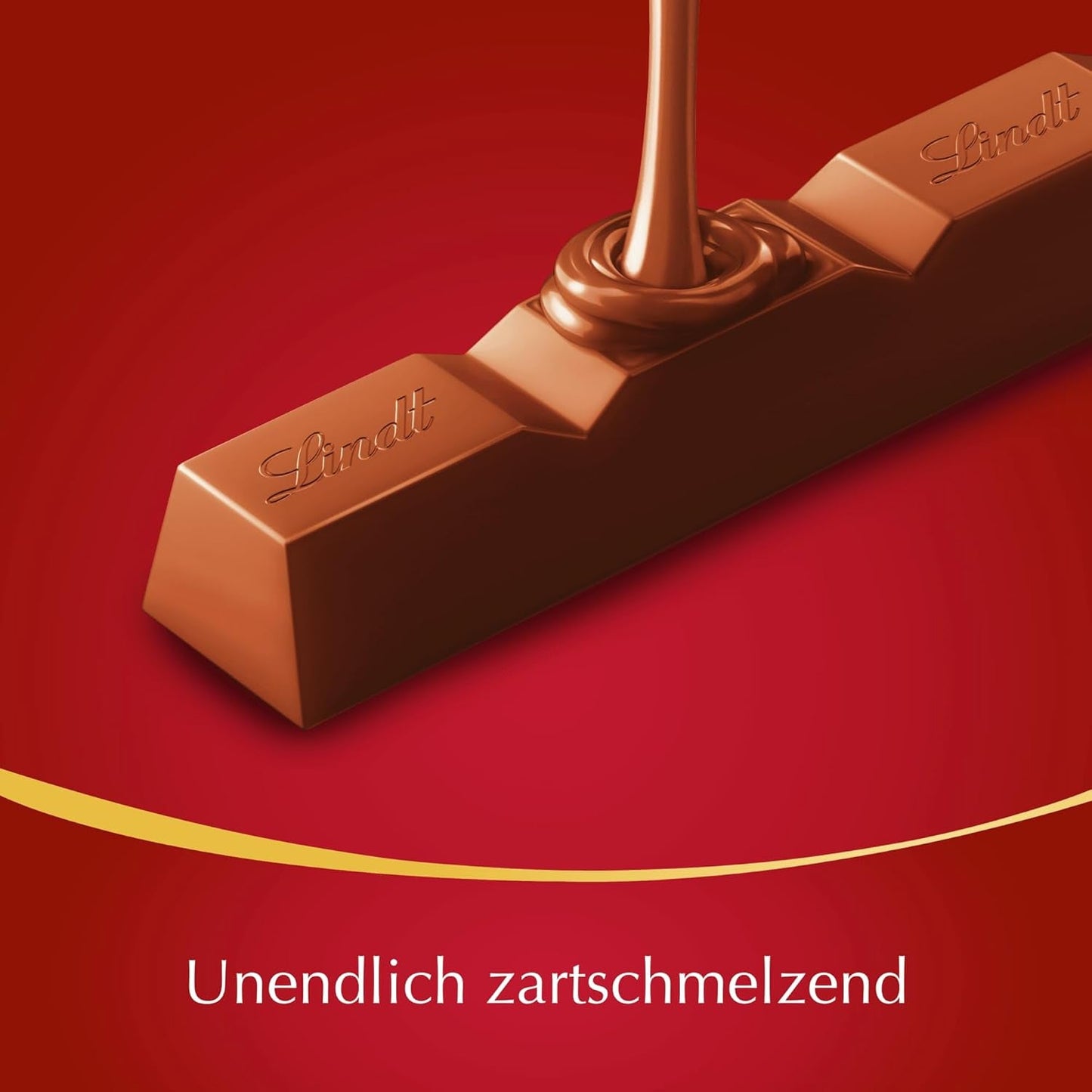 Lindt-chocolade | LINDOR melkchocoladesticks, Promotie-aanbieding | 100g | 4 LINDOR melkchocoladerepen met smelt-in-je-mond-vulling | Chocoladesticks (pak van 3)
