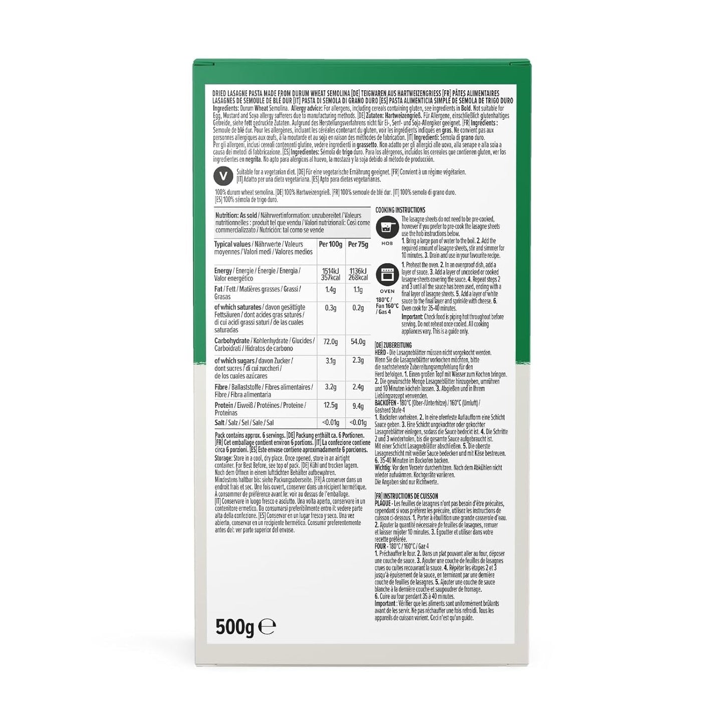Lasagnevellen van Amazon, 500 g