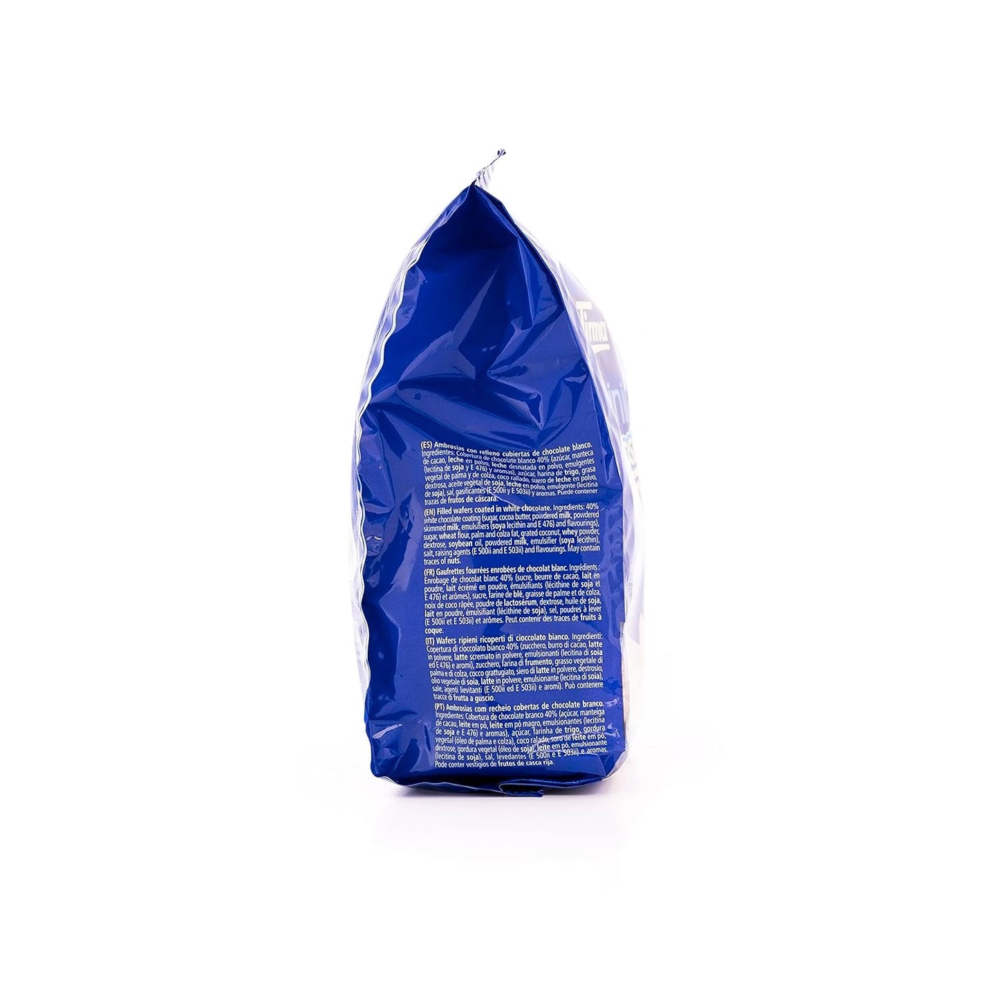 Tirma Mini Wafeltjes Witte Chocolade | (16 stuks x 13,5 g), 216 g | Fijne crèmevulling | Niet-GMO | Geschikt voor vegetariërs | Individueel verpakt | Verpakt tussendoortje