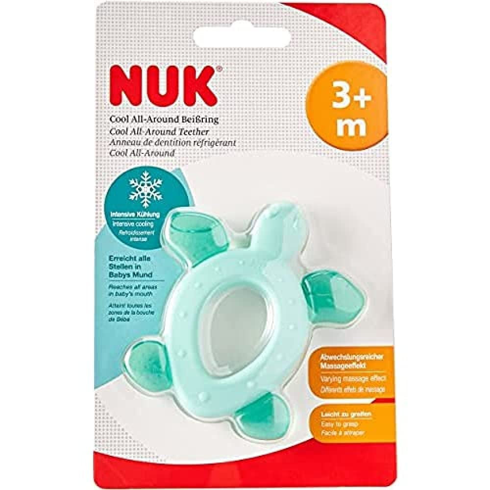 NUK Cool All-Around bijtring met koelelementen, vanaf 3 maanden, 1 stuk, veelkleurig