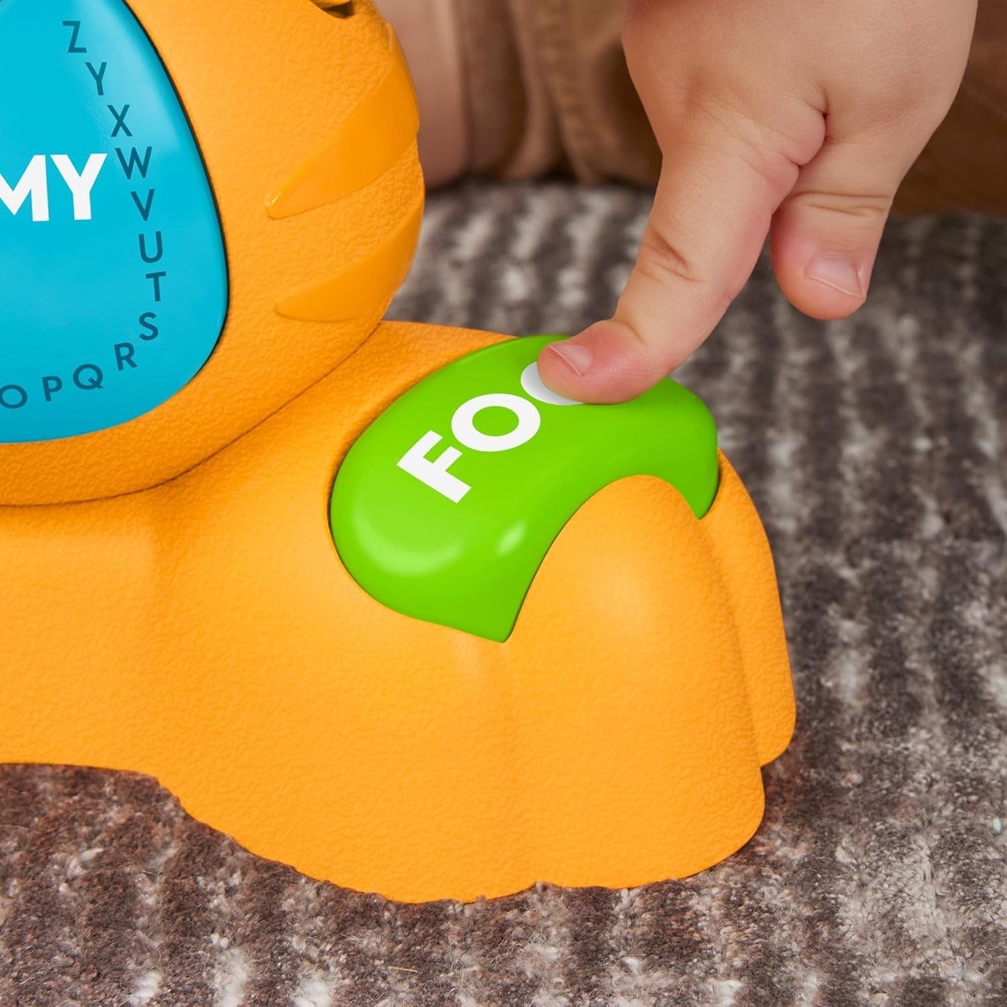 Fisher-Price Educatief speelgoed voor baby's en peuters, Beat Bande Leren & Dansen Tijger Justin met geluiden en lichtjes voor baby's vanaf 9 maanden, Italiaanse versie, HYL04 Babyspeelgoed Naty Shop