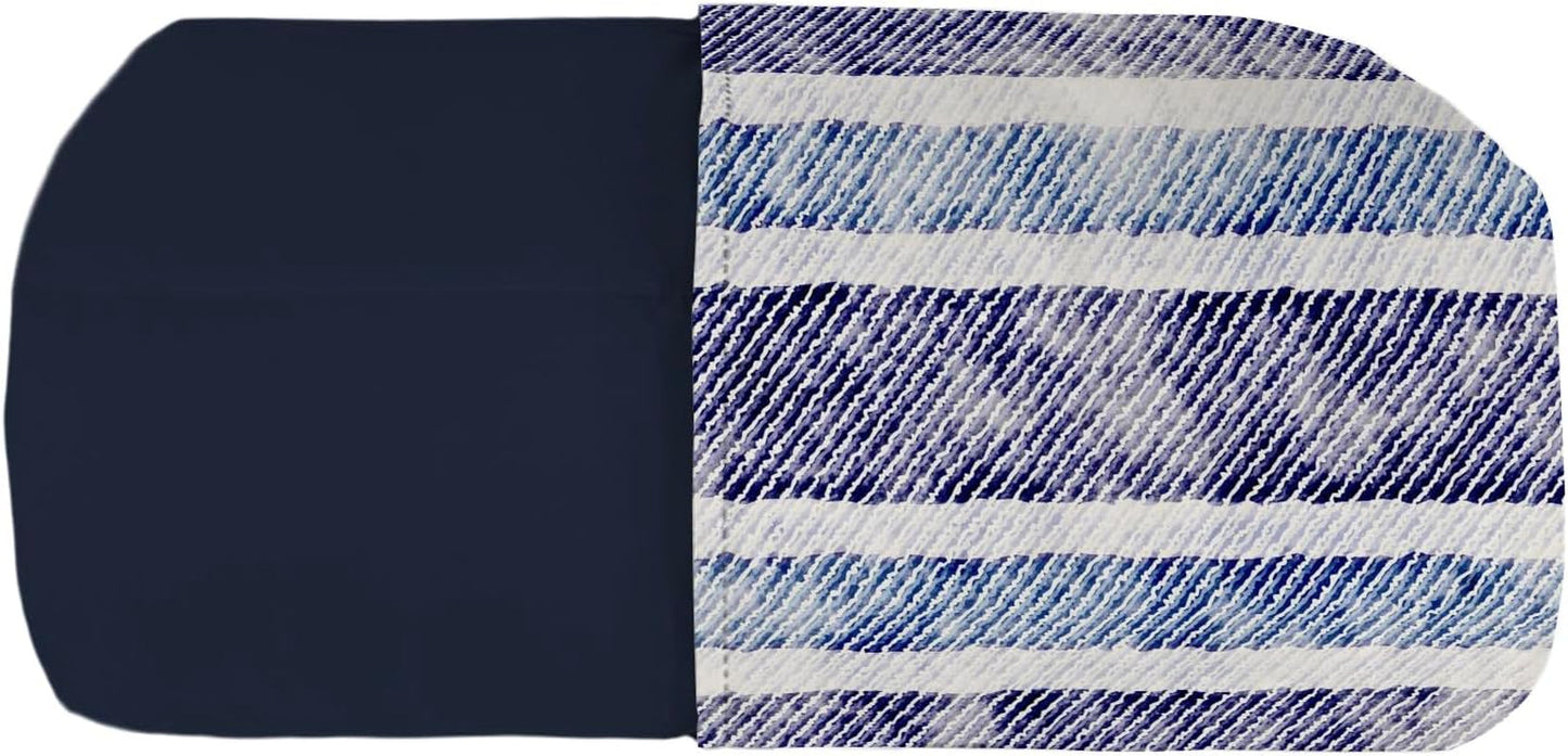 Basic zomerdeken, microvezel, jeansstrepen, 200X240Cm Quilts en quilts Naty Shop