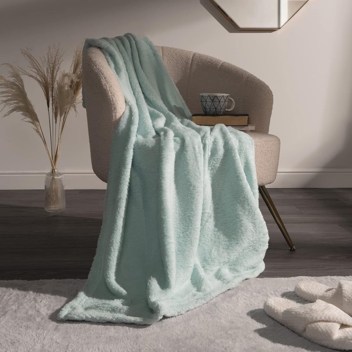 Brentford's Teddy Fleece Deken Groot Beddeken Pluche Superzacht Warm Slaapbank Sprei Zwart - 150 X 200 Cm Bedden en Dekens Besuche den Brentfords-Store Duck Egg 125 X 150 Cm