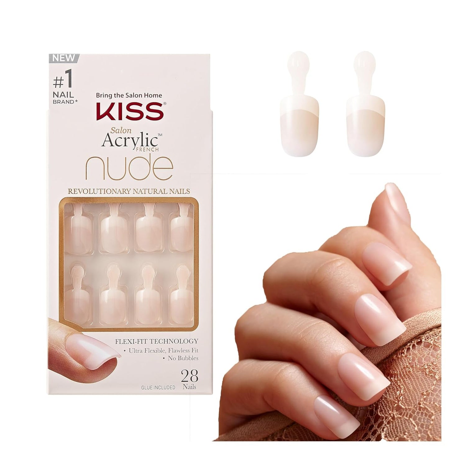 Kiss Nude Nails Amazing Nails (pak van 2)