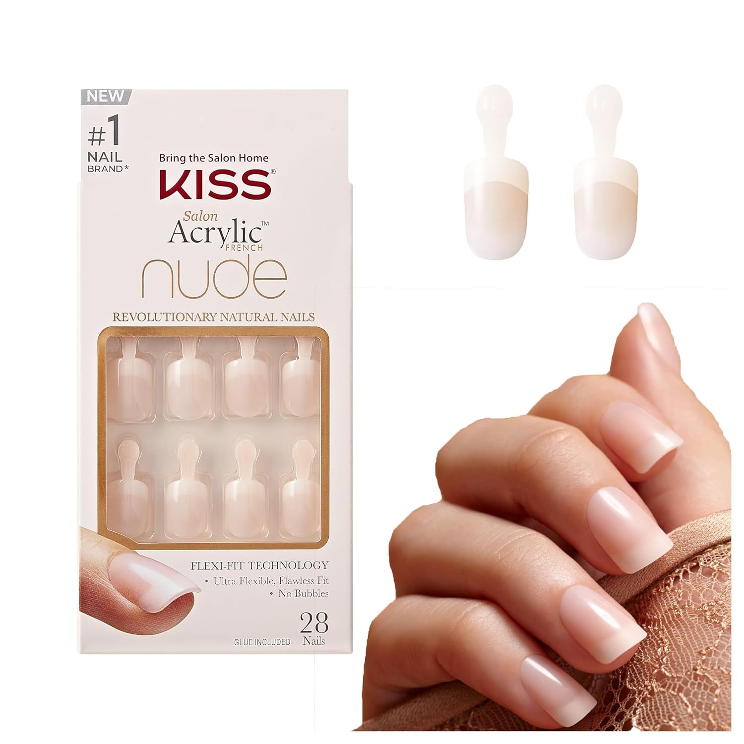 Kiss Nude Nails Amazing Nails (pak van 2)