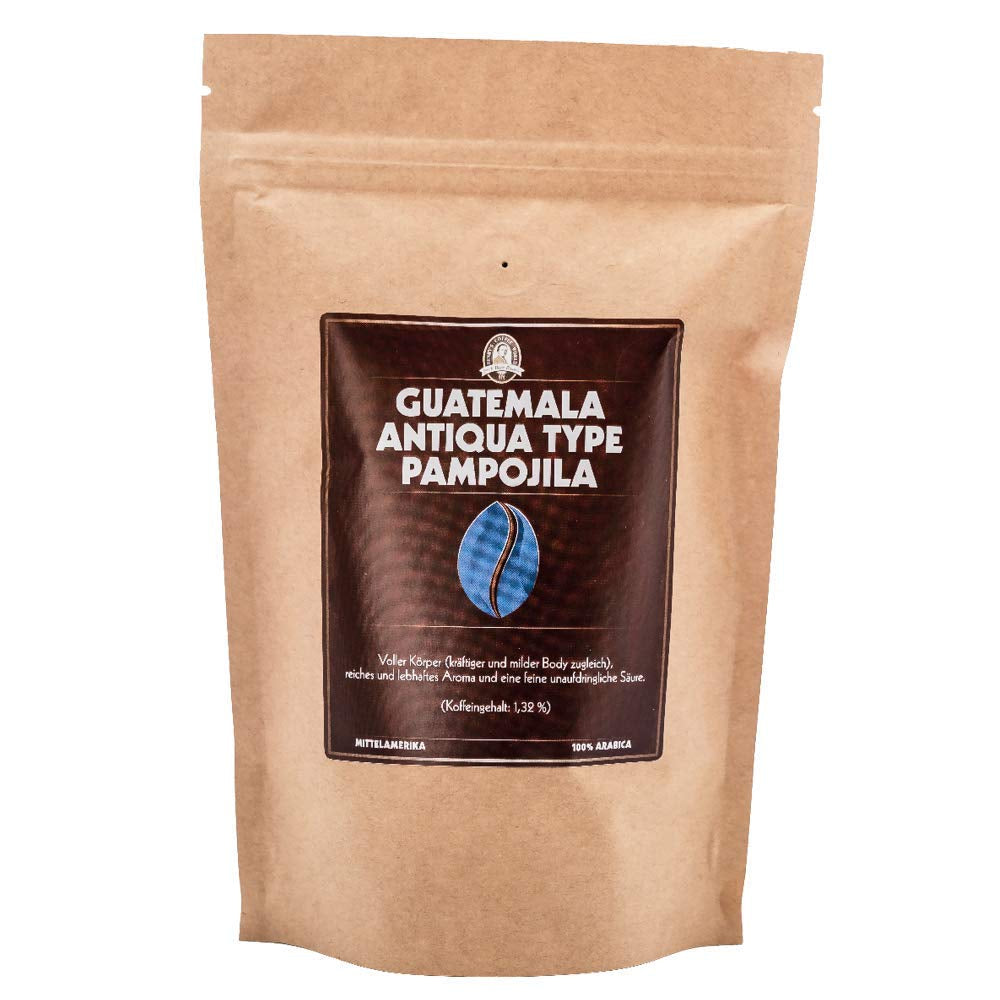 Henry's Kaffee - Guatemala Antiqua Type Pampojila 1000g - lebhafte Aroma - unaufdringliche Säure - erlesene Qualität - Handwerklich in Deutschland geröstet - Kaffeebohnen direkt vom Bauern