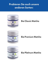 Premium biologische matcha uit Japan, ceremoniële kwaliteit, vrij van pesticiden, extra fijn poeder in doos van 30 g, intense en delicate smaak van groene thee, geschikt voor latte, smoothie, ceremoniële kwaliteit