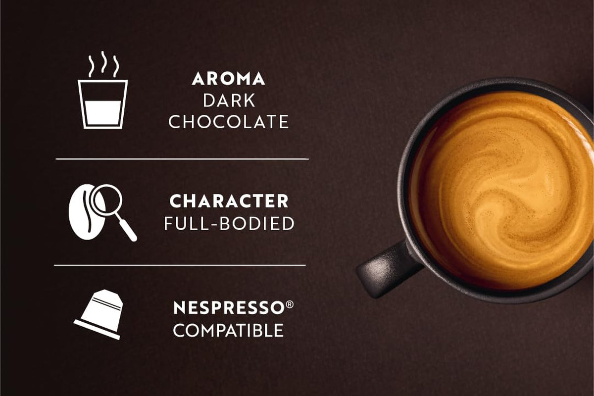 Café Royal Espresso Forte – Nespresso®-compatibele koffiecapsules, 100% Arabica, volle body, medium gebrand, intensiteit 9/12, 36 capsules