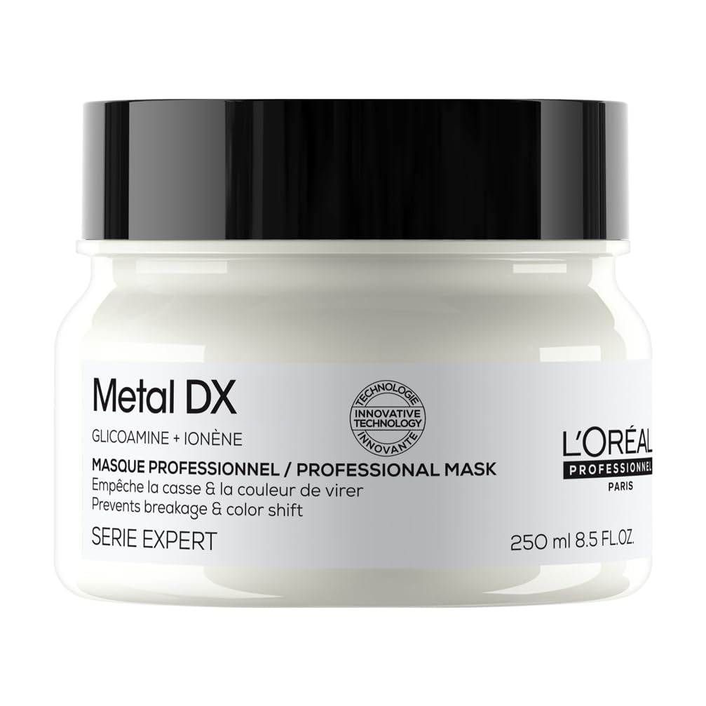 L'Oréal Professionnel Voor gekleurd haar, Stralende kleuren en glans, Expert assortiment, Metal DX Haarmasker Naty Shop Metalen masker Dx
