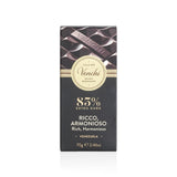 Venchi - Chocoladereep 85%, 70g - Met knapperige geroosterde cacaobonen - Glutenvrij - Veganistisch