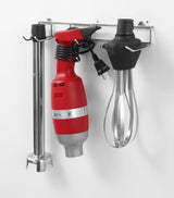 HENDI Keukenmixer Set, Met Schneebesen en Halterung Zur Wandmontage, Stablänge: 400Mm, 9 Schakelingen: 2000 tot 9000 RPM, tot 80 Liter, Ø100X750Mm, 230V/400W, Edelstahl, Polyamide Kitchen Naty Shop