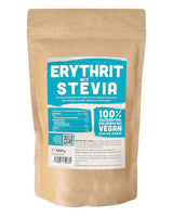 Erythritol + Stevia Natuurlijke suikervervanger zonder calorieën 1:1, 1 Kg Zoetstoffen Naty Shop