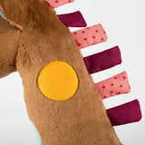 SIGIKID 42863 Giraffe XXL babyspeelgoed, PlayQ educatief speelgoed, knuffel met bijtring, rammelaar, spiegel, piepend, voor baby's en kinderen vanaf 3 maanden, veelkleurig/giraffe 72 cm speelgoed Bebe Naty Shop