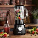 Russell Hobbs Standmixer [1.5L Glasbehälter] Matt Schwarz (Starker 0.9PS Motor, Impuls-/Ice-Crush-Funktion, Edelstahlmesser, Bpa-Frei Mixer, Elektrischer Zerkleinerer, Smoothie-Maker) 24722-56 Keuken Naty Shop