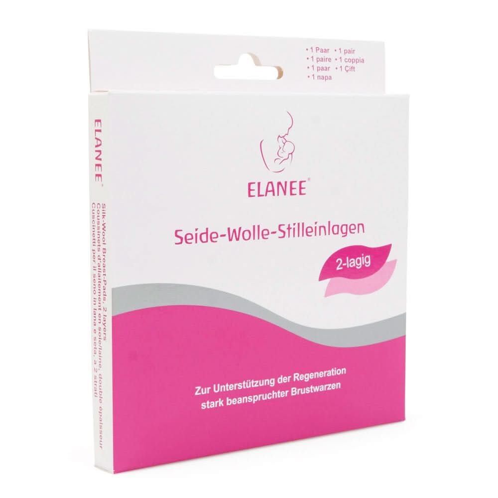 ELANEE Zoogcompressen van zijdewol (2 lagen) - Handwasbare zoogcompressen - Zacht voor zeer gebruikte tepels Accessoires Voeding en Verpleging Bebe Naty Shop