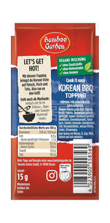 Bamboo Garden - Koreaanse BBQ-topping | Gewürztopping zum Verfeinern von Koreaanse Grillgerichten | Veganistische, natuurlijke ingrediënten | 15 g in zak