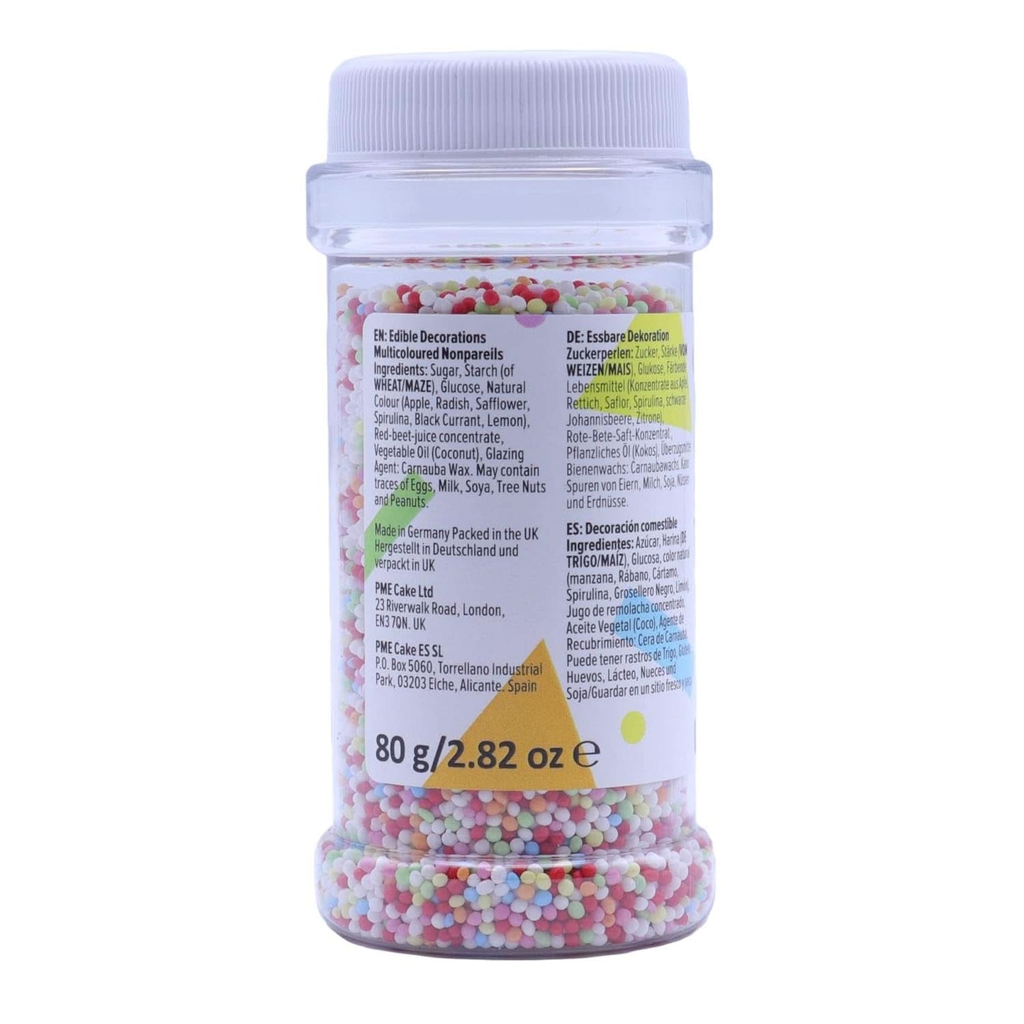 PME Nonpareilles Veelkleurig, 80 gram Hagelslag Naty Shop