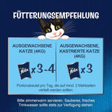Felix Sensations Sauzen Nat kattenvoer, diverse vismix, verpakking van 6 (6 x 12 zakjes van elk 85 g)