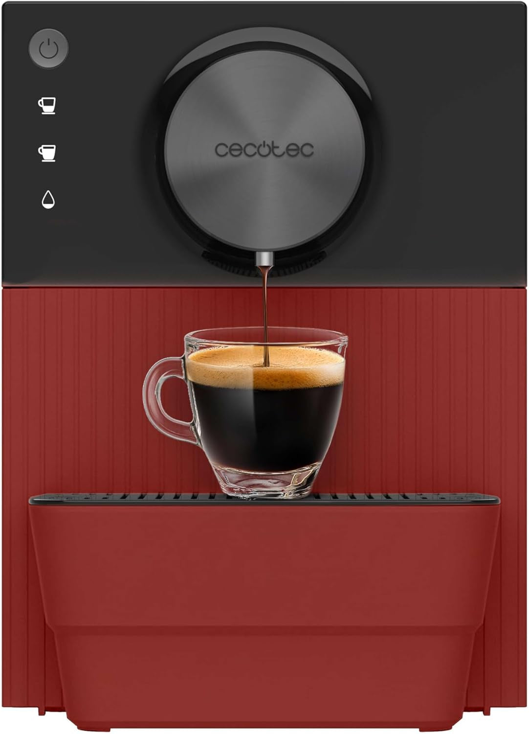 Cecotec Cremmaet Cube compacte espressomachine, 1350 W, perssysteem 10 g, pre-infusiesysteem, 19 bar, thermoblock-systeem, 5 maalstanden, touch-bedieningspaneel