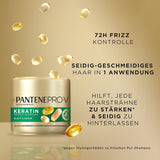 Pantene Pro-V Smooth & Silky Keratin Protect Hair Mask 500ml voor krullend en droog haar, Tot 72 uur glad en glanzend haar in één enkele toepassing, Met Pro-V formule en Actief Nutri-Plex Haarmasker Naty Shop