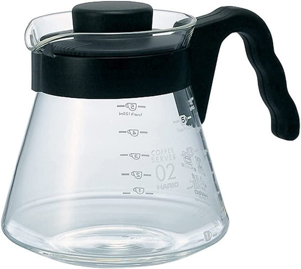 4977642019126 Karaf voor het serveren van koffie V60 700 ml VCS-02B, glas, kleurloos, 17,3 x 14,1 x 13 cm