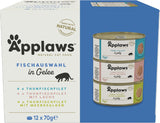 Applaws natuurlijk kattennatvoer kwallenselectie (pak van 12 x 70 g)