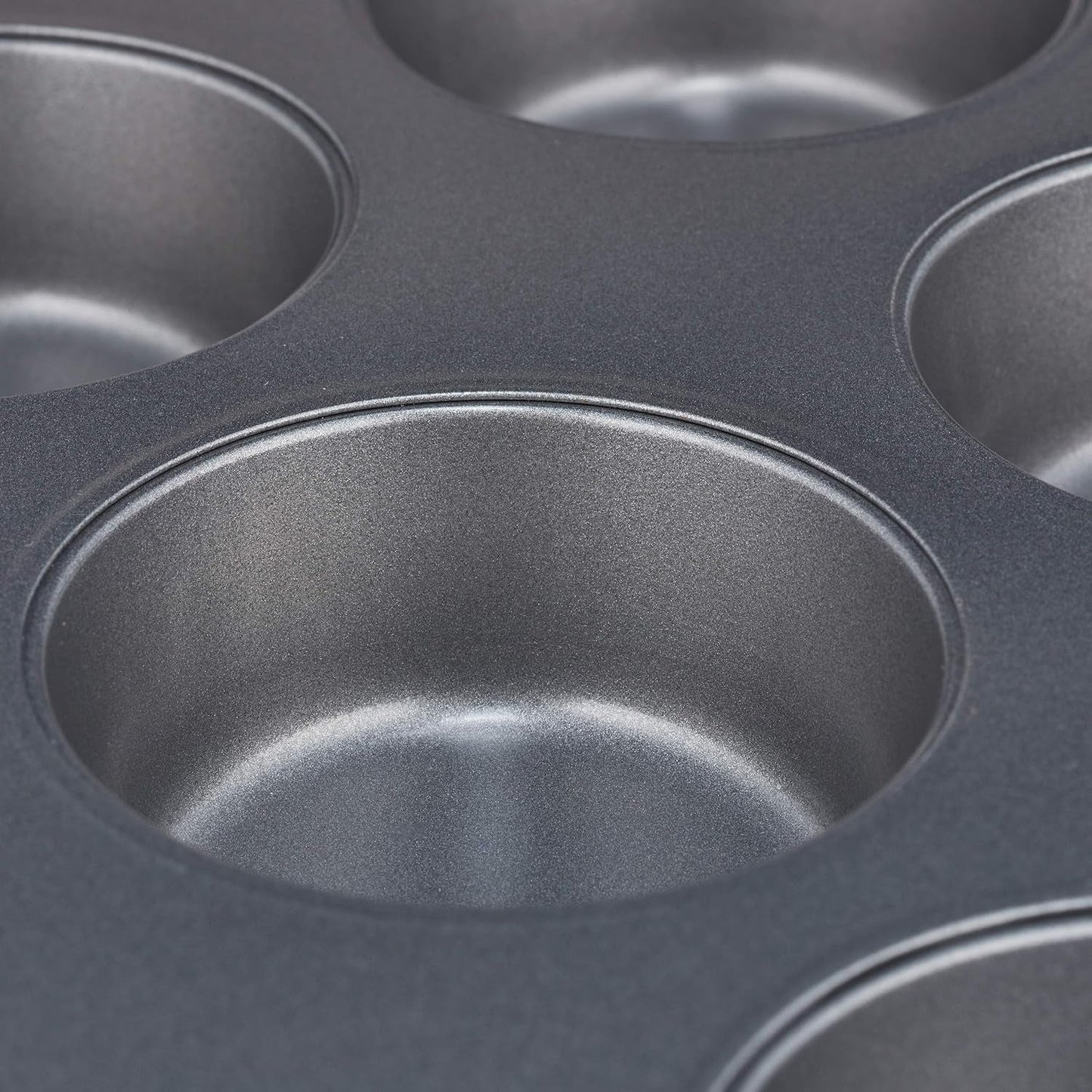 Relaxdays Muffinform, 2Er Set, 12Er Muffinbleche, Antihaftbeschichte, Carbonstahl, Muffins & Cupcakes, Ø 6,5 Cm, Tarwe, 10030825 Vormen en bakplaten Naty Shop