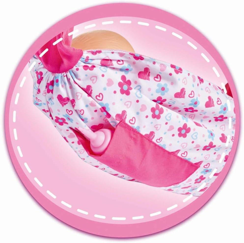 Simba 105560002 verstelbare draagdoek voor pasgeborenen met tas en fles voor poppen van 38-43 cm vanaf 3 jaar