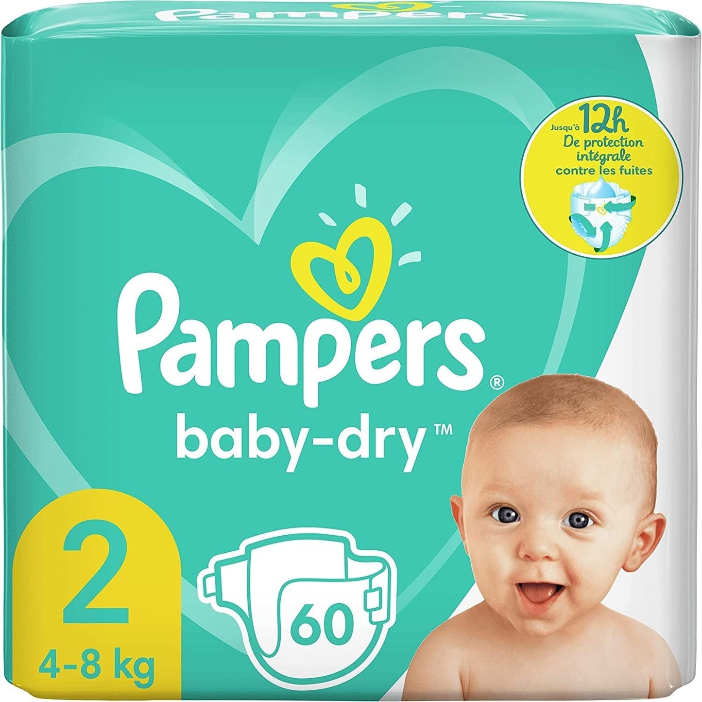 Pampers (oude versie), slipje, maat 4, 9 kg-15 kg, pakket van drie (1 x 88 luiers)