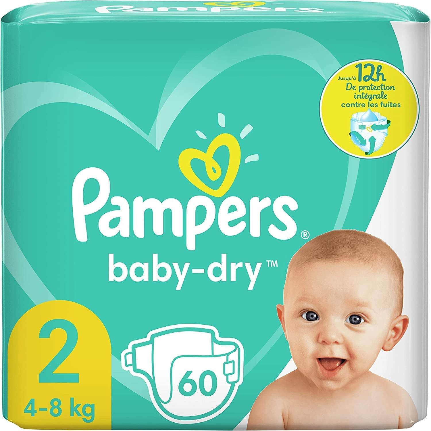 Pampers (oude versie), slipje, maat 4, 9 kg-15 kg, pakket van drie (1 x 88 luiers)
