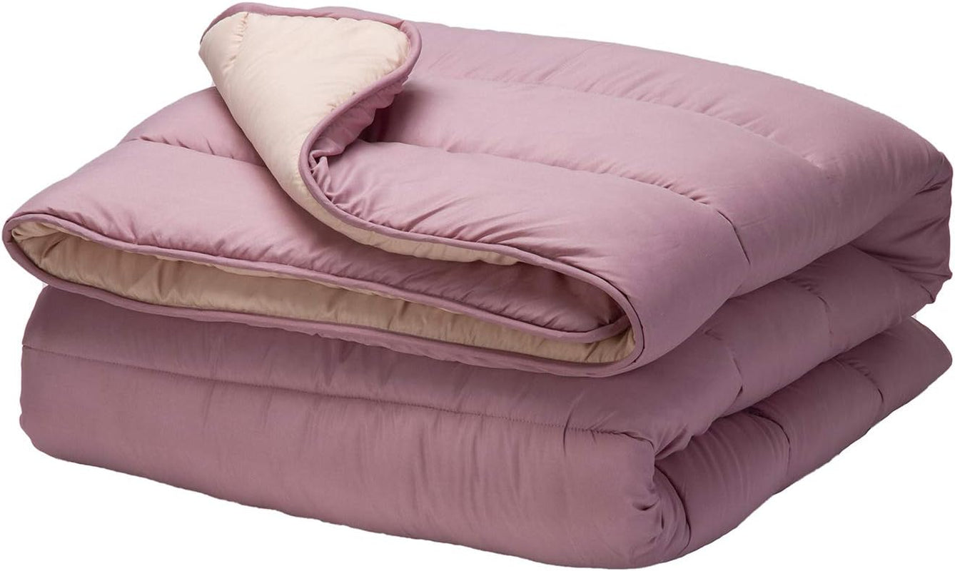 Pikolin Home - Omkeerbaar dekbed 300 G - Tweekleurige Scandinavische vulling - Voor bed 90 - comfortabel, warm, ademend, groen, 150 X 220 cm Dekbedden en dekbedden Naty Shop Violet Kussen 100/105 - 180 X 260 Cm