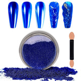 Chrome Nagel Pulver Spiegel Effect Metallic Staub Holografisch Glitter Glasierte Maniküre Decoratie Reflektierende Pigment voor DIY Gel Polish Nail Art, Harz Handwerk, Geschenke voor Goud