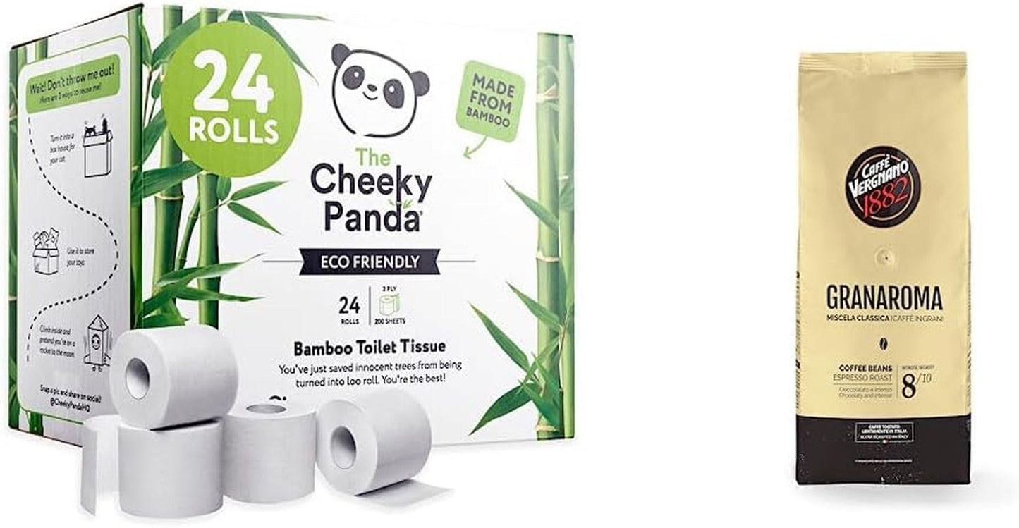 Shop Bulk Cheeky Panda Bamboe Toiletrollen en Pampers Harmony Aqua Baby Natte Doekjes Doos, 720 Doekjes (15 x 48), Zachte Huidbescherming met 99% Water