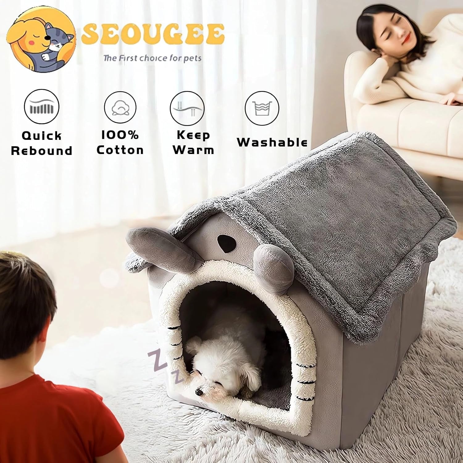Dekens en meubels, Huisdieren, Grotten & Huizen, Katten, Kattenbedden, Katten - bedden, matrassen