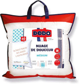 DODO Premium kussen, 60 x 60 cm, medium comfort, Cloud De Douceur kussen | Mijtbestendig en pluizig | Perkaal Katoen + Biezen Machinewasbaar op 40 °C Naty Shop standaard kussens