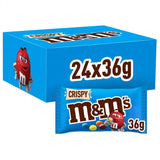 M&M's Pinda Chocolade Bulkverpakking 24 x 45g Chocolade Pinda Smaak Linzen Chocolade Cadeau (1080g) Ideaal als traktatie met voetbalthema