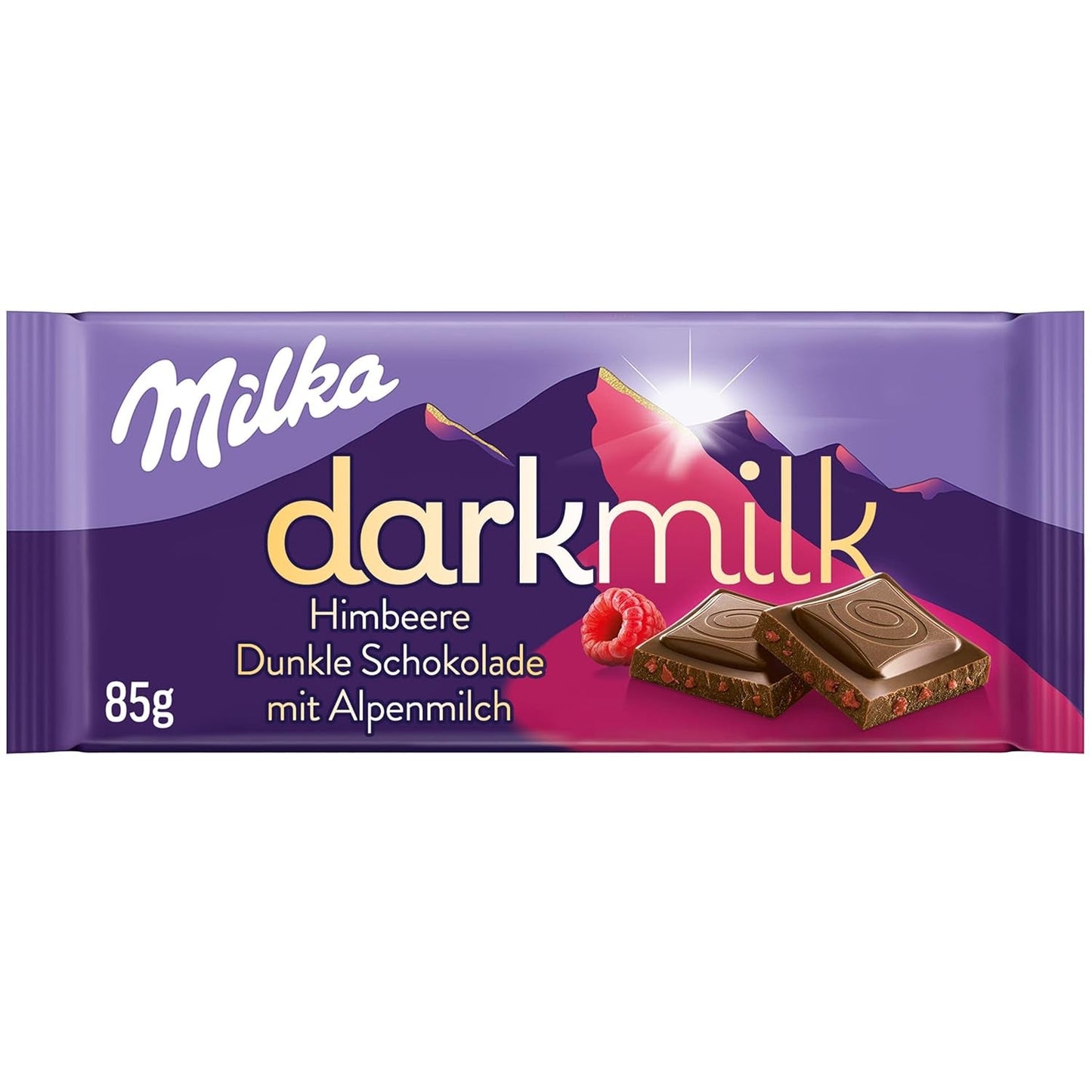 Milka Black Milk – Pure pure chocoladechocolade met melk en romige nougatvulling – 85 g (verpakking van 5)