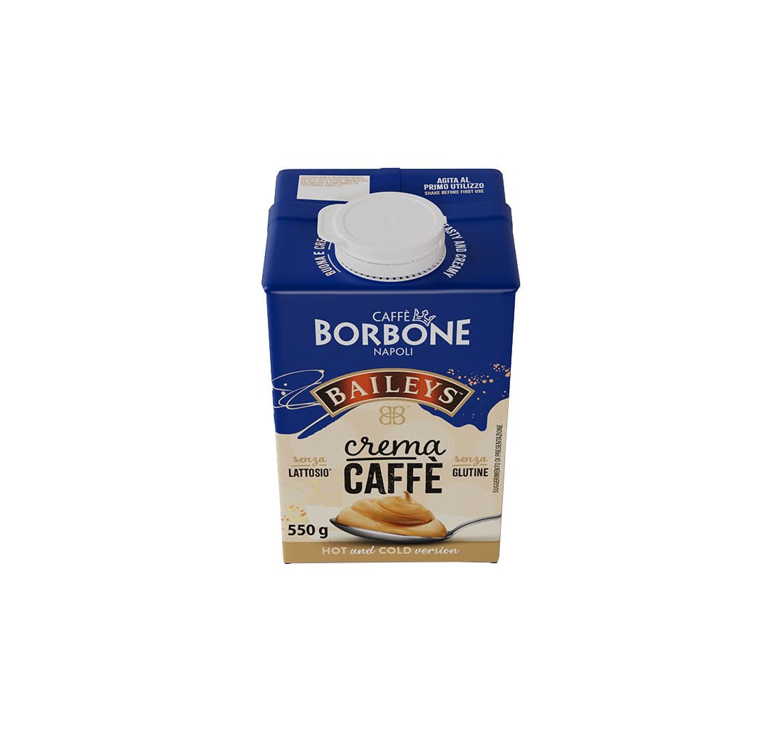 Caffè Borbone Baileys Kaffeecreme - Creme op melkbasis met lactosevrije, losse Kaffee, met Baileys - lactose- en glutenvrij - 550 gram in kartonnen verpakking