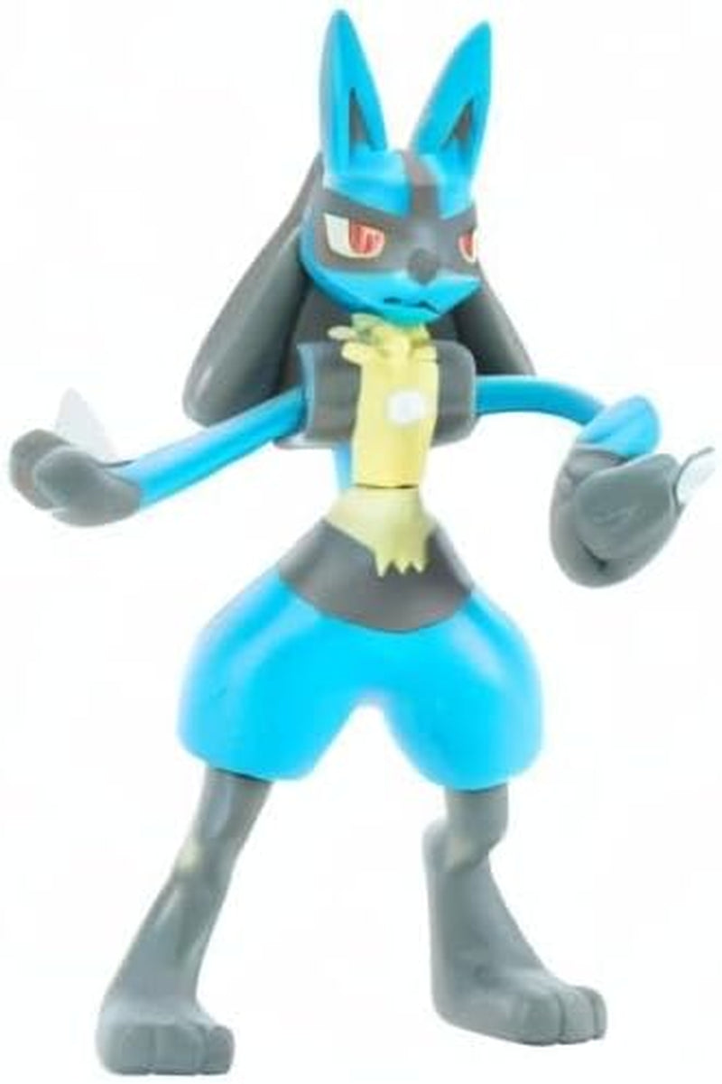 Pokemon-figurenset, 8 stuks - Figuur van 5-11 cm - Garchomp, Pikachu, Eevee, Lucario, Riolu, Munchlax, Glaceon & Leafeon - Nieuw 2023 - Officiële speelgoedactiefiguren Naty Shop