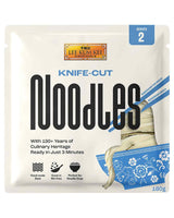 LEE KUM KEE Knife Cut Noodles - Aziatische mesgesneden noedels met een hartige stevige textuur, ideaal voor wokgerechten en soepen, halfdroog, twee porties per verpakking, 6 x 180 g multipack