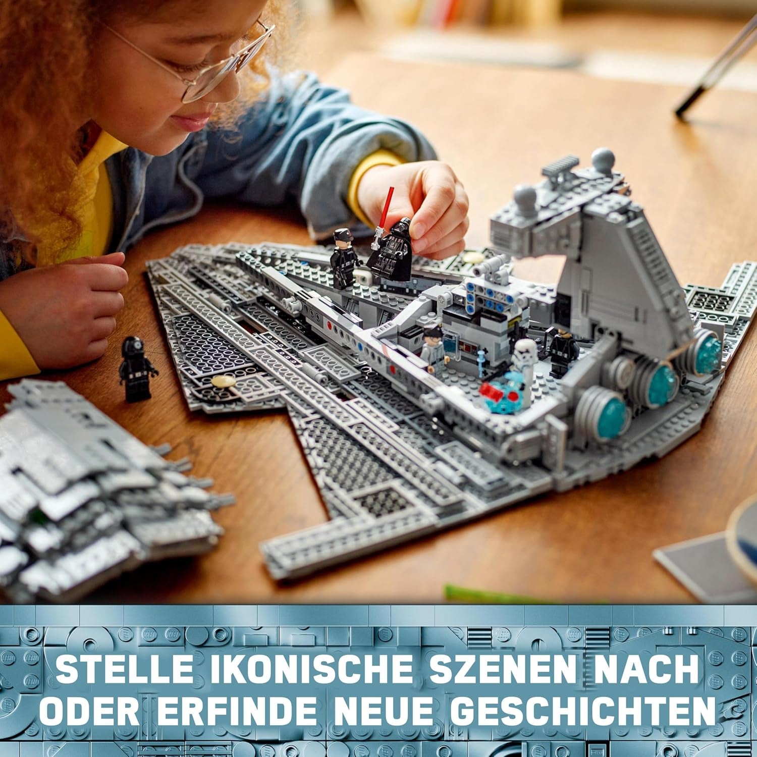 LEGO Star Wars Imperial Star Destroyer, ruimteschipset, bouwspeelgoed, Darth Vader en Cal Kestis speelset, verjaardagscadeau voor jongens, meisjes en fans 75394 Bouwsets Besuche in LEGO-Store