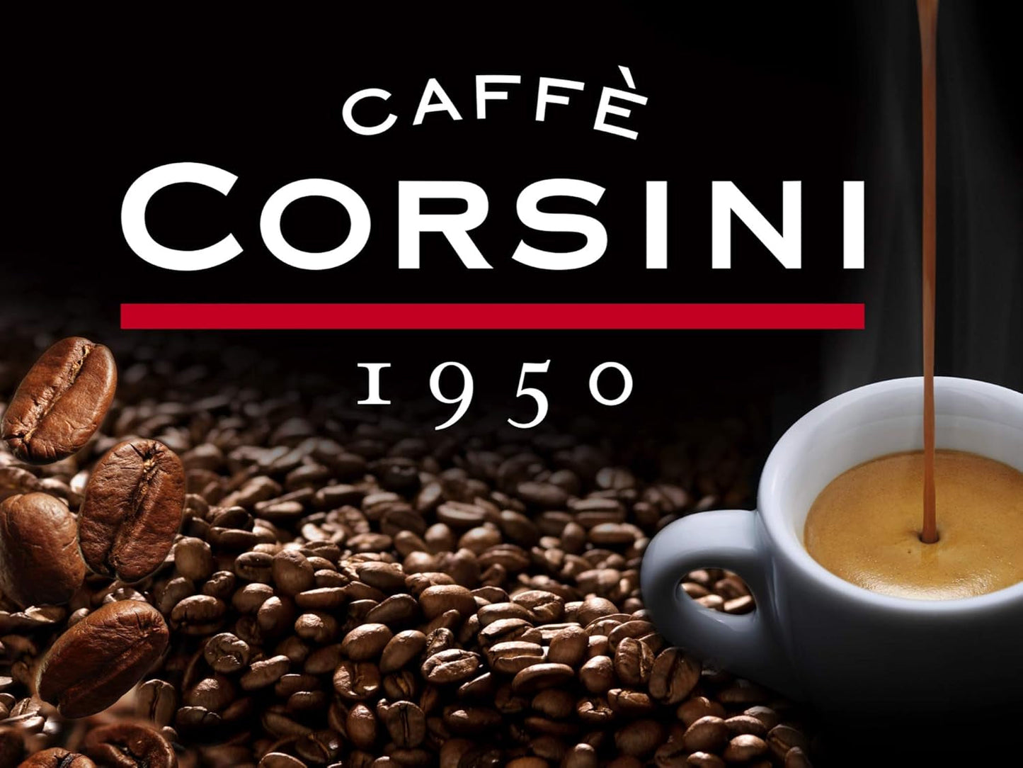 Caffè Corsini - Classico Italiano, Miscela Di Caffè in Nespresso-compatibele capsules, Gusto Forte E Deciso - Confezione Da 100 capsules