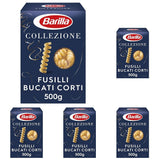 Pasta Barilla Collezione Fusilli korte stukjes, (1 x 500 g)