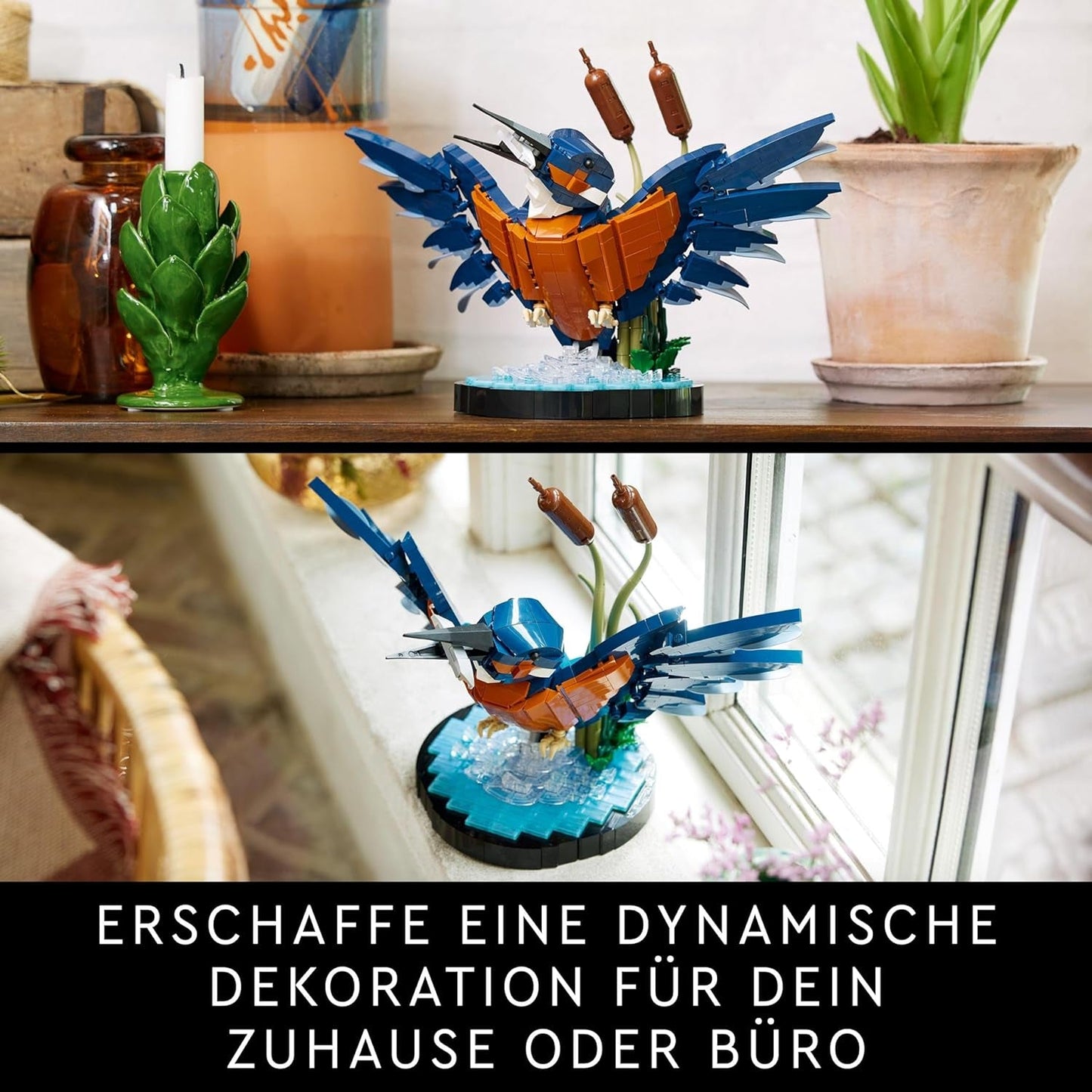 LEGO Icons Kingfisher modelbouwset voor volwassenen, vogelfiguur voor woonkamer of kantoor, huis- en kantoordecoratie, cadeau voor vogelliefhebbers en ornithologen, dames en heren 10331 Bouwsets Besuche in LEGO-Store