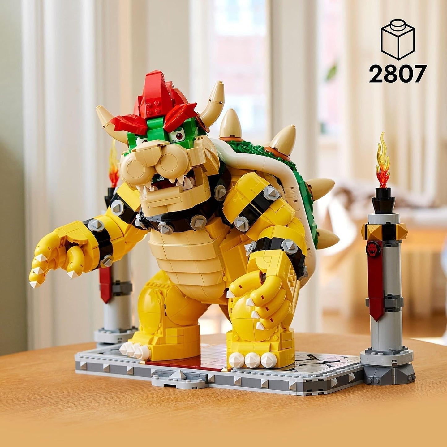 LEGO Super Mario The Mighty Bowser 3D-modelset Grote actiefigurenset om te verzamelen, inclusief duelplatform Cadeau-idee voor fans om neer te zetten als kamerdecoratie 71411 Bouwsets Bestel in LEGO-Store