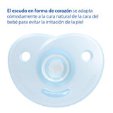 Philips AVENT Soothie - BPA-vrije fopspeen voor baby's van 0-6 maanden, blauw/lichtblauw (model SCF099/21)