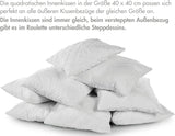 Traumnacht Comfortabel roulettekussen, Set van 4 kussens, Met gewatteerde hoes en schuimvulling, 40 X 40 cm, Oeko-Tex gecertificeerd, Gemaakt volgens de Duitse kwaliteitsnorm Naty Shop standaardkussens