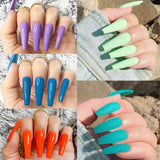 Extra lange transparante kunstnagels 240 stuks Half bedekkende kunstnagels Vierkante rechte kunstnagels Franse nagelverlengingen voor nagelsalons en doe-het-zelf nail art