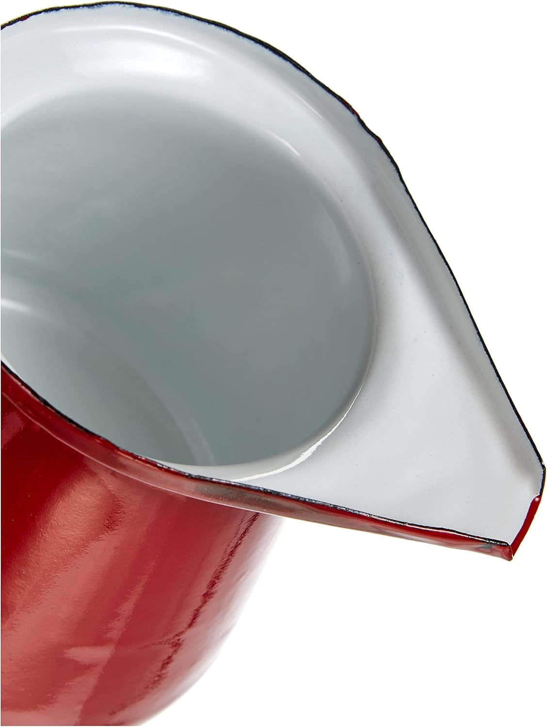 910550 – Rode melkbeker, 0,50 liter inhoud.