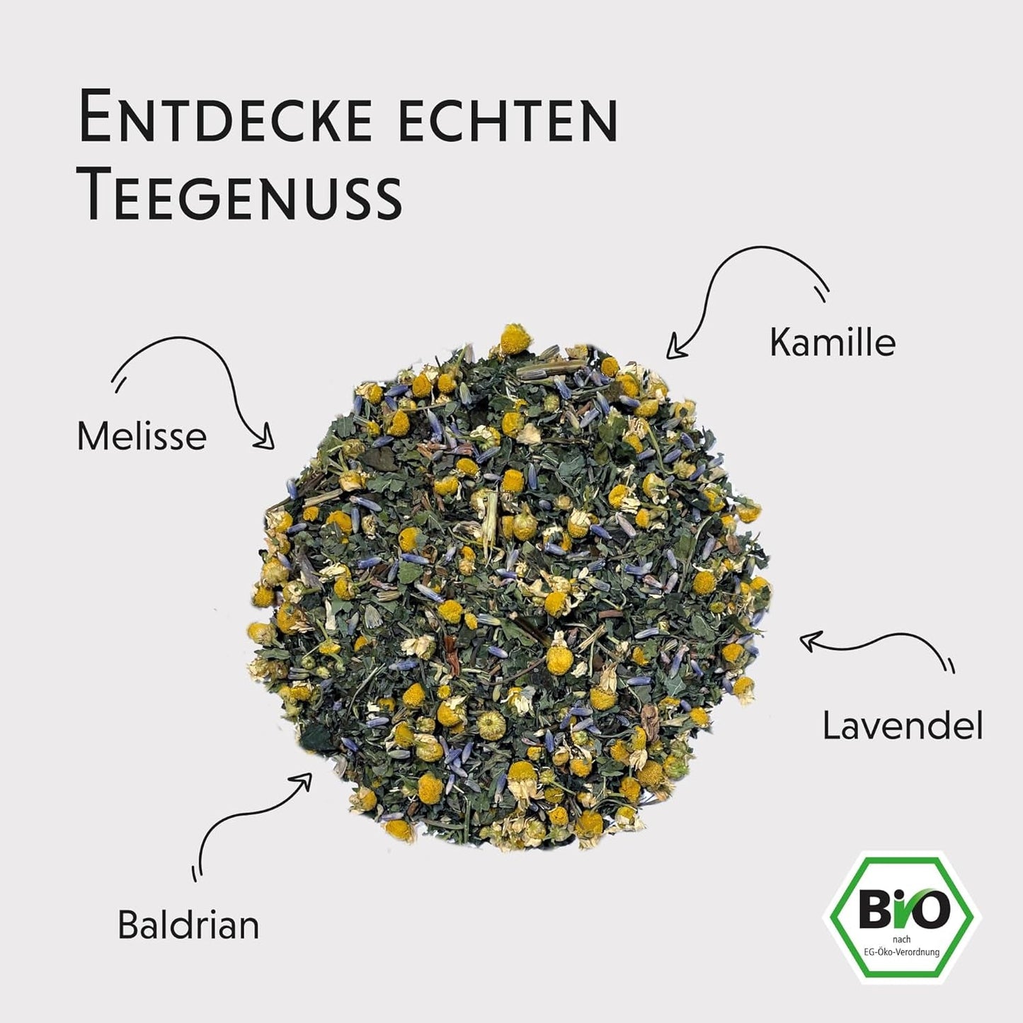Avondthee BIO 100 g - Uw pauze met valeriaan, lavendel, citroenmelisse, kamille, mengsel van kruidenthee voor avondontspanning